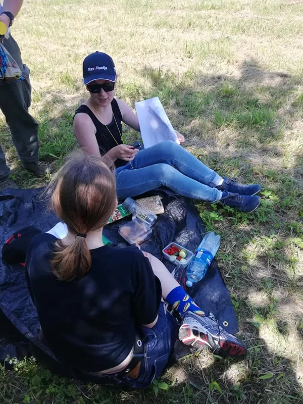 Trečioji bronzos siekianti komanda. Bandomasis žygis Skautų slėnyje.