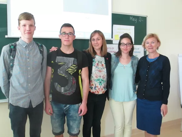 Komanda su gimnazistais. 2016